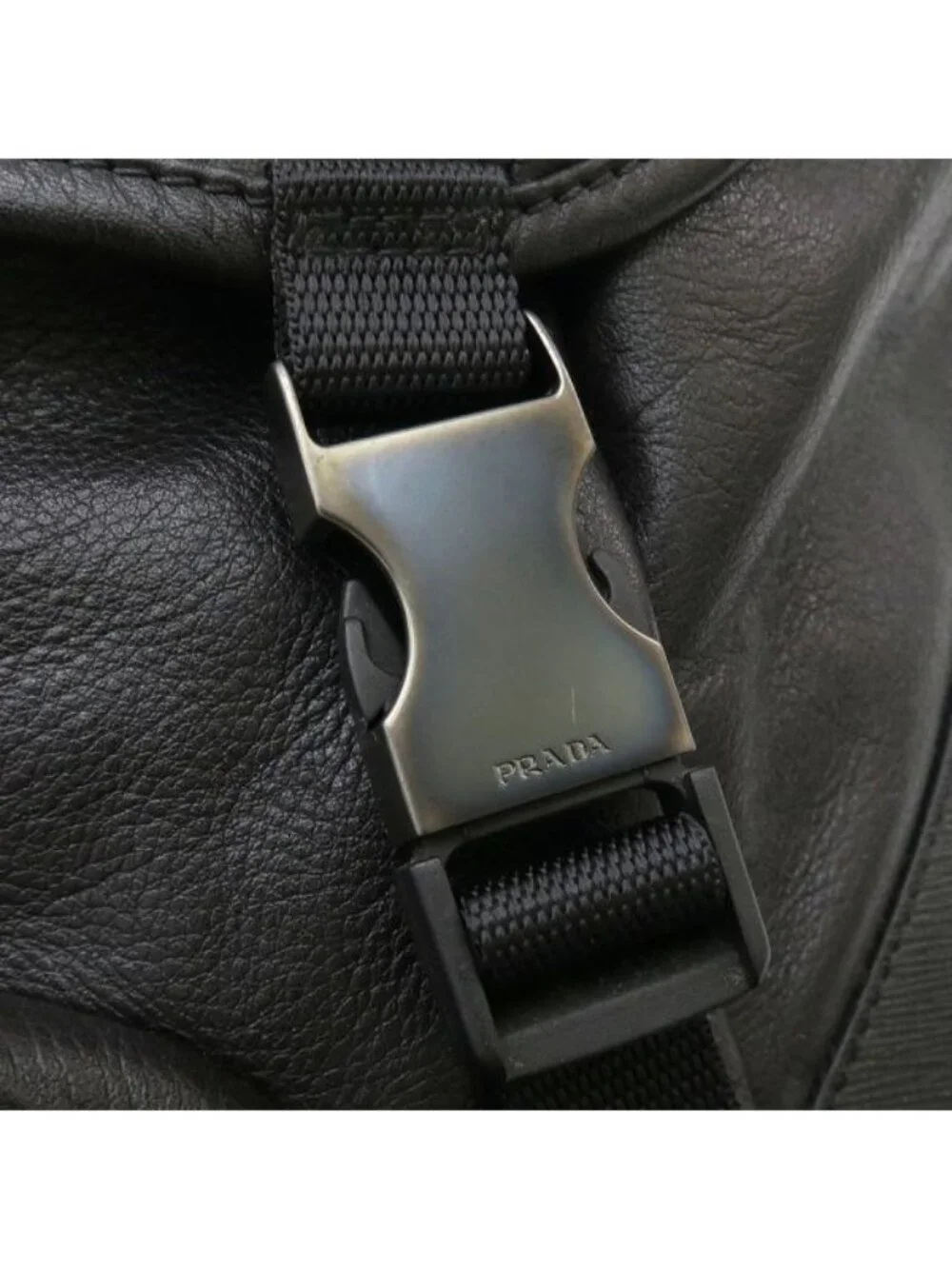 Prada Leather Backpack Black